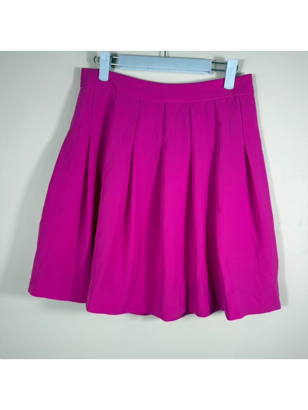 J.Crew Hot Pink Pleated Skirt | 0